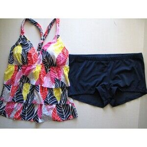 Tankini Swimsuit Boyshort South Point Tiered  Swim Bathing Suit 12